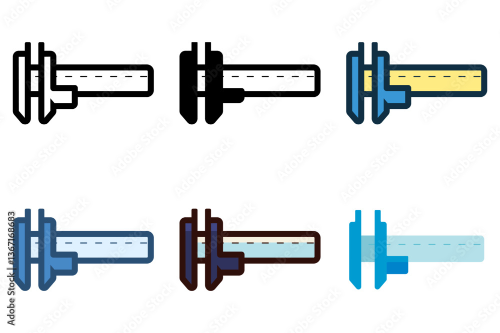 vernier caliper measurement tool icon vector illustration vernier caliper measurement tool icon vector illustration