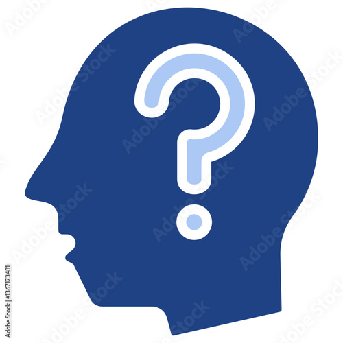 Anticipation Flat Blue Icon