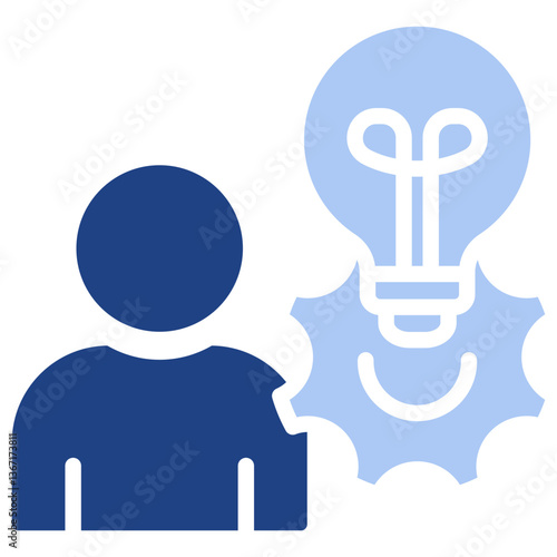 Proactive Flat Blue Icon