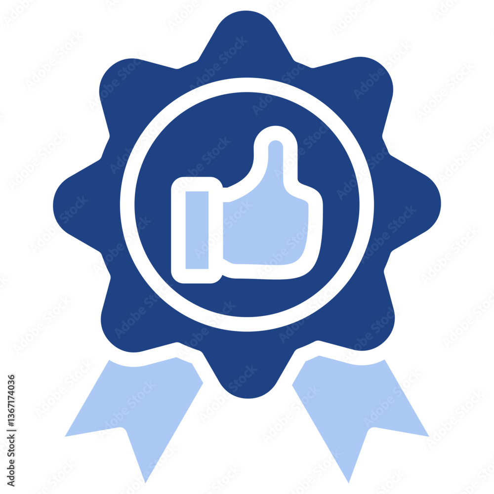 Obraz premium High Quality Flat Blue Icon