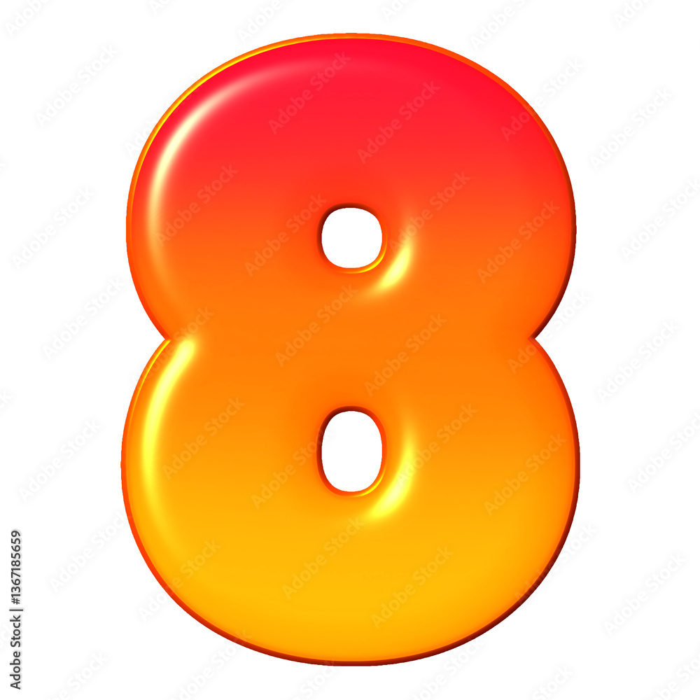 Fototapeta premium Number 8