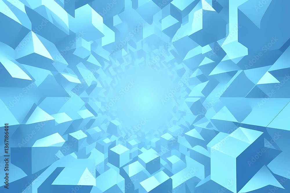 Obraz premium abstract blue geometric background