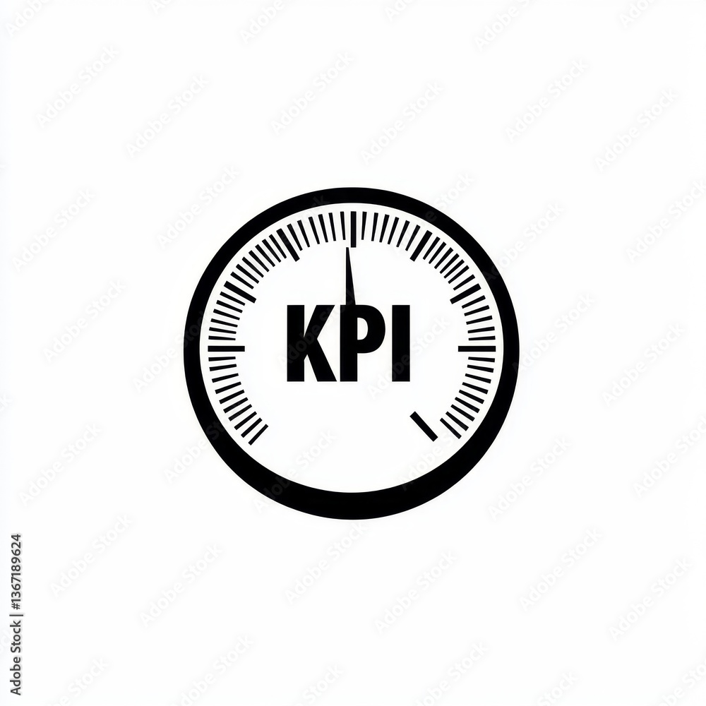 KPI Performance Gauge Icon KPI Performance Gauge Icon