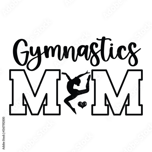 Gymnastics mom SVG Art & Illustration