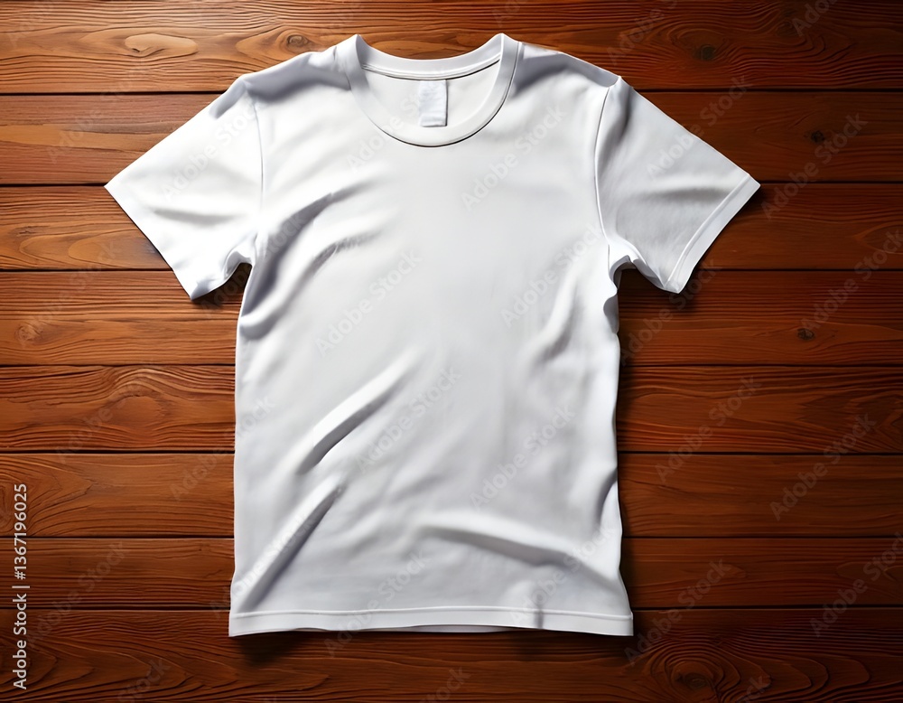 Blank white T-shirt template for design and fashion Blank white T-shirt template for design and fashion
