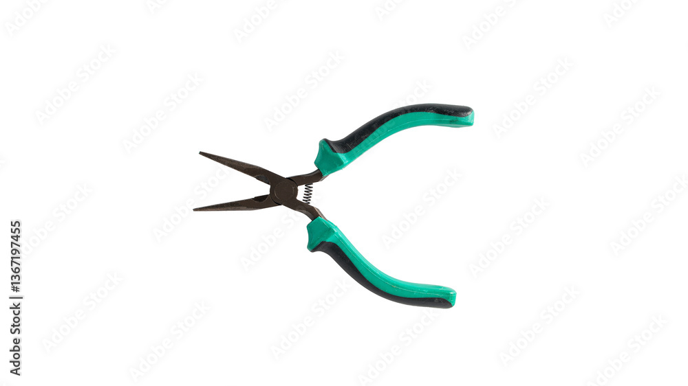 Pliers in hand isolated on the transparent background Pliers in hand isolated on the transparent background