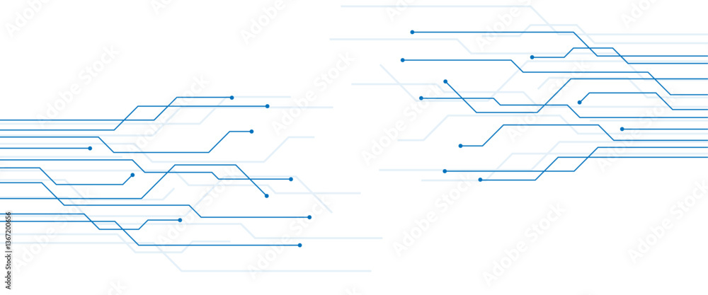 Abstract blue and white technology communication dots and lines background. Abstract blue and white technology communication dots and lines background.