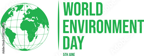 World environment day vector design, 5th June day vector design.