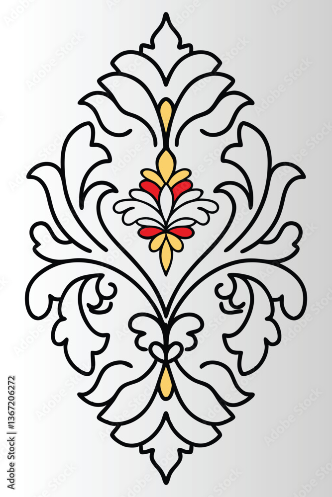 Black and white butterfly silhouette floral design. Black and white butterfly silhouette floral design.