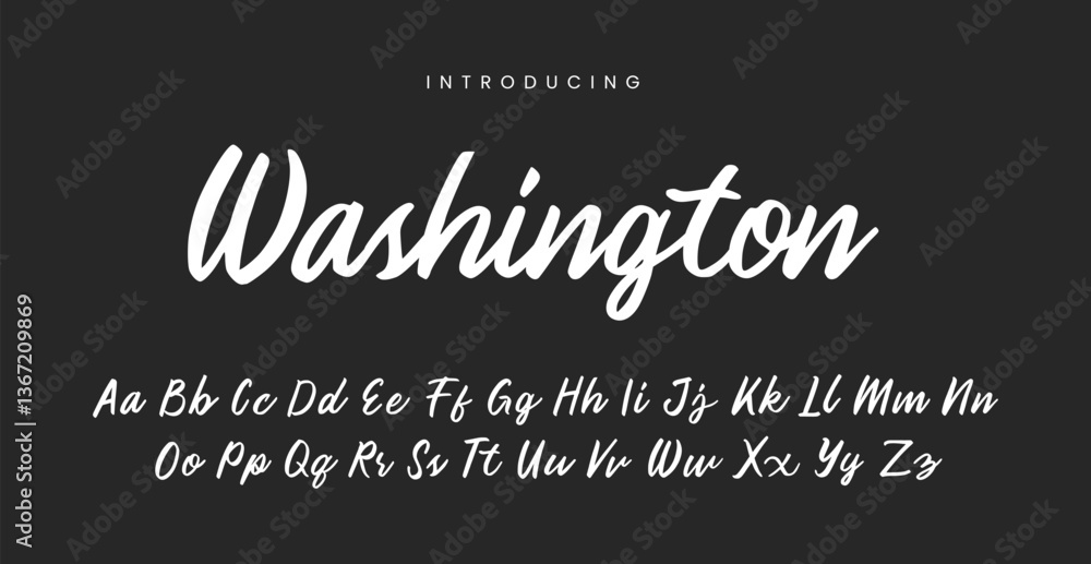 Washington - Sport Script Font Washington - Sport Script Font