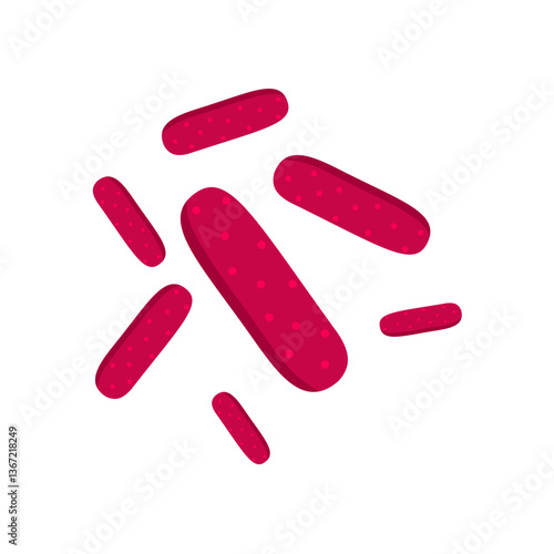 Viruses, germs and bacteria, microorganism types. Illness or disease microscopic cells and infection, microbes and antibodies. Dangerous pathogen, microbiology. Vector illustration