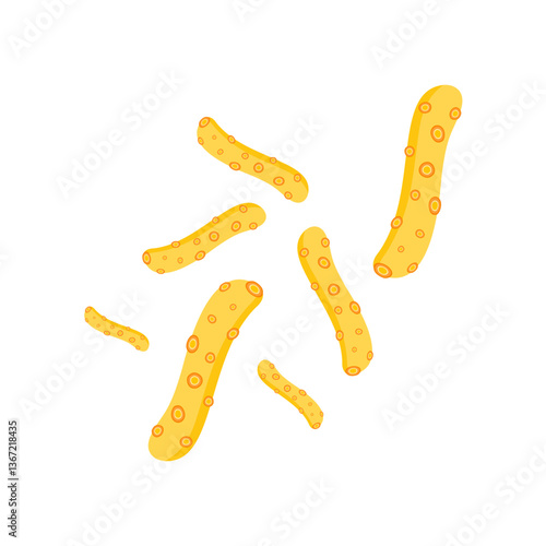 Viruses, germs and bacteria, microorganism types. Illness or disease microscopic cells and infection, microbes and antibodies. Dangerous pathogen, microbiology. Vector illustration