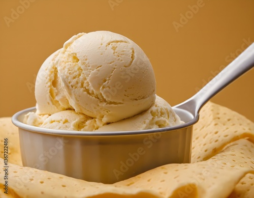 Refreshing Vanilla Ice Cream Treat