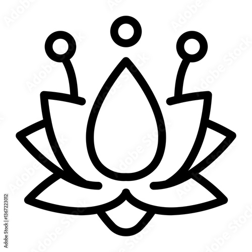 This Lotus flower icon is suitable for Car Race, Extreme Sport, etc