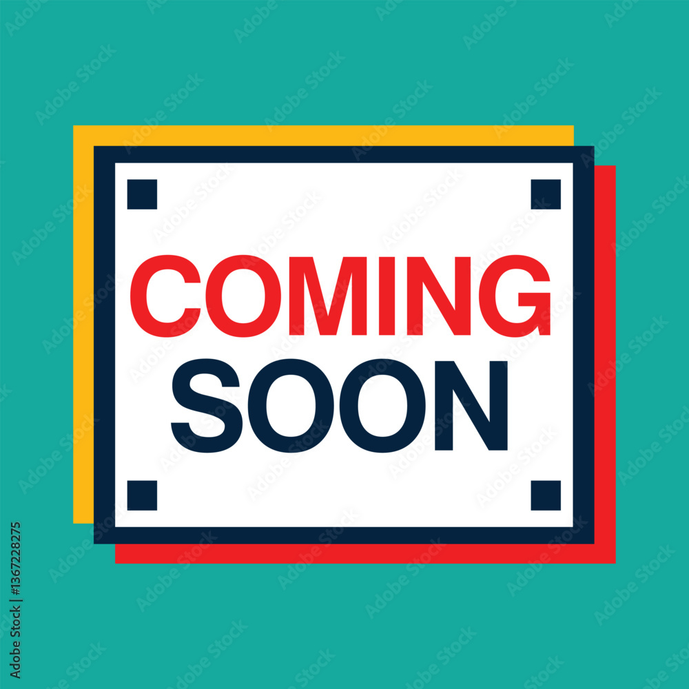 Fototapeta premium comin soon design label sale arrival marketing background modern tags offer new