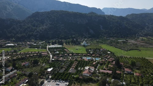 Wallpaper Mural Luxury Villas in the Mountains with Pool Near the Sea and a Beautiful Mosque Torontodigital.ca