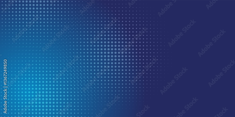 Dots halftone blue color pattern gradient texture with technology digital background. Dots pop art comics with summer background. Dots halftone blue color pattern gradient texture with technology digital background. Dots pop art comics with summer background.