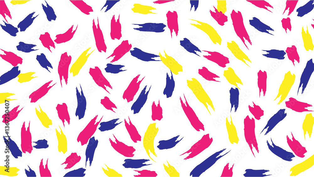 Colorful Abstract Brushstroke Pattern on Transparent Background Colorful Abstract Brushstroke Pattern on Transparent Background