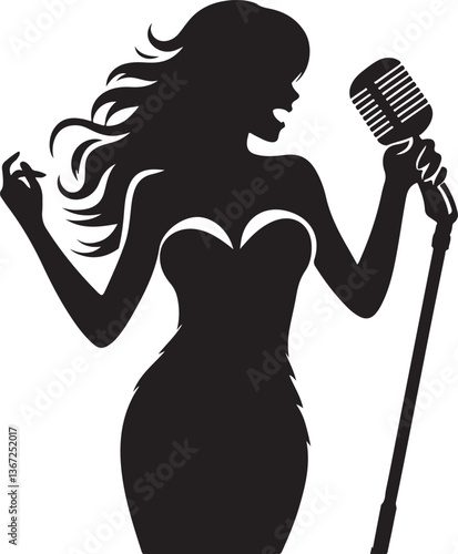 singer with microphone