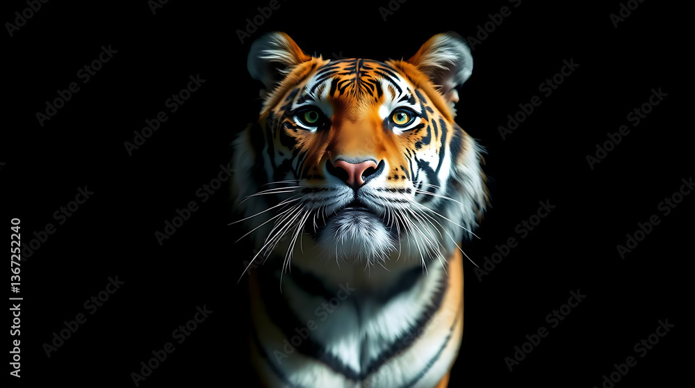 Fototapeta premium majestic tiger wallpaper, created by generative ai