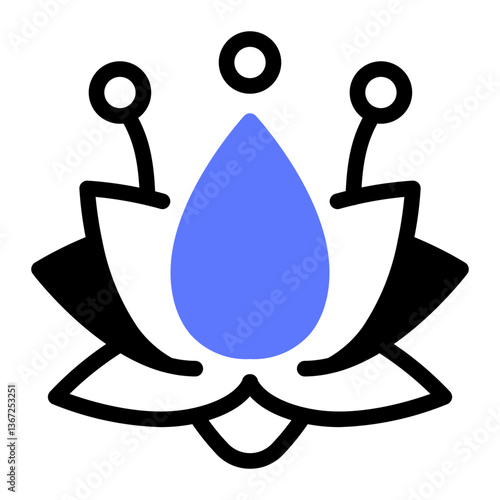 This Lotus flower icon is suitable for Car Race, Extreme Sport, etc