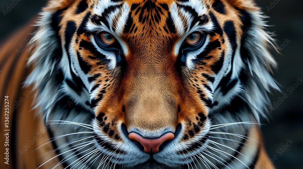 Fototapeta premium majestic tiger wallpaper, created by generative ai