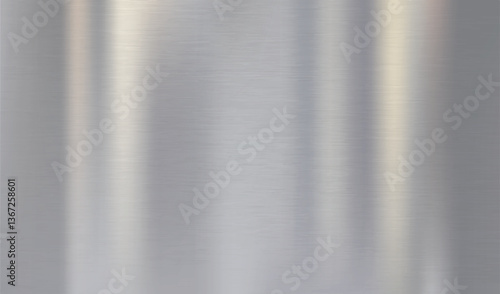Brilliant background with a silver gradient and metallic texture effect. Vector illustration with bright patches of polished metal