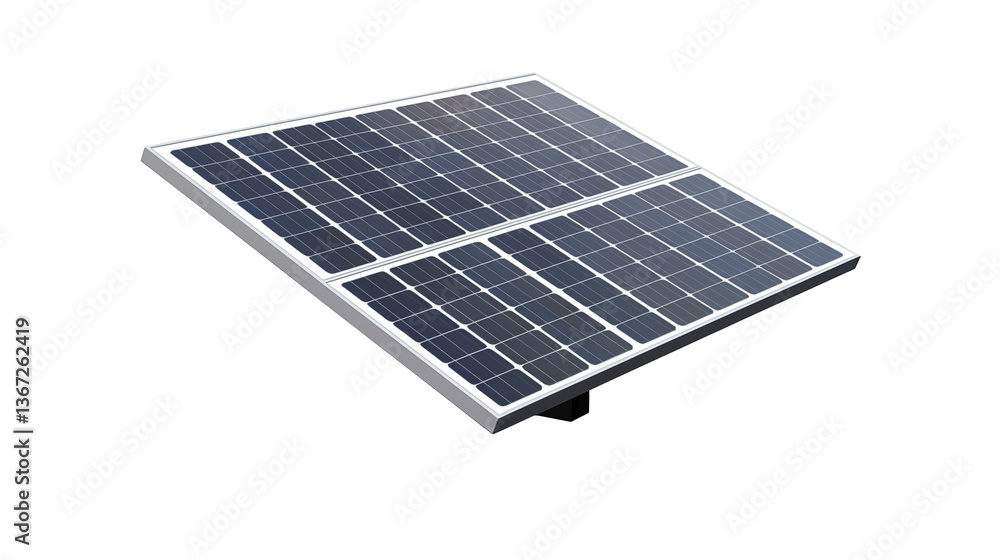 Close up view of a solar panel on a black background space Close up view of a solar panel on a black background space