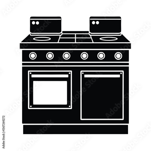 set of kitchen stove