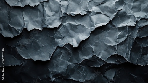 Wallpaper Mural crumpled black kraft paper texture dark background Torontodigital.ca