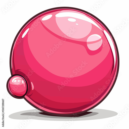 vector illustration of an bubble gum 