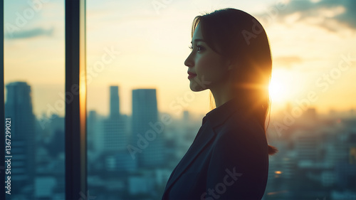 高層階で未来を見つめる日本人女性リーダーの横顔 Free Download 高層階で未来を見つめる日本人女性リーダーの横顔 - GFXLoad