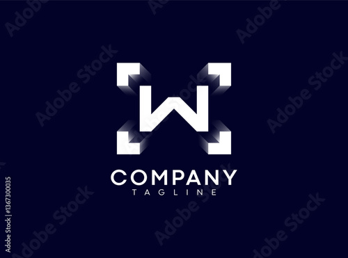 Modern letter G logo design, digital and technology business logo template
