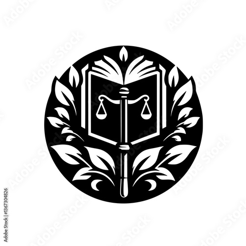 Legal Symbol: Law, Justice, Knowledge, Nature's Balance