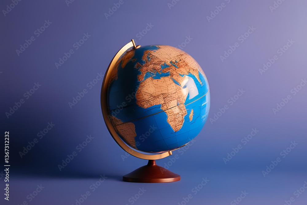 Fototapeta premium globe on white background