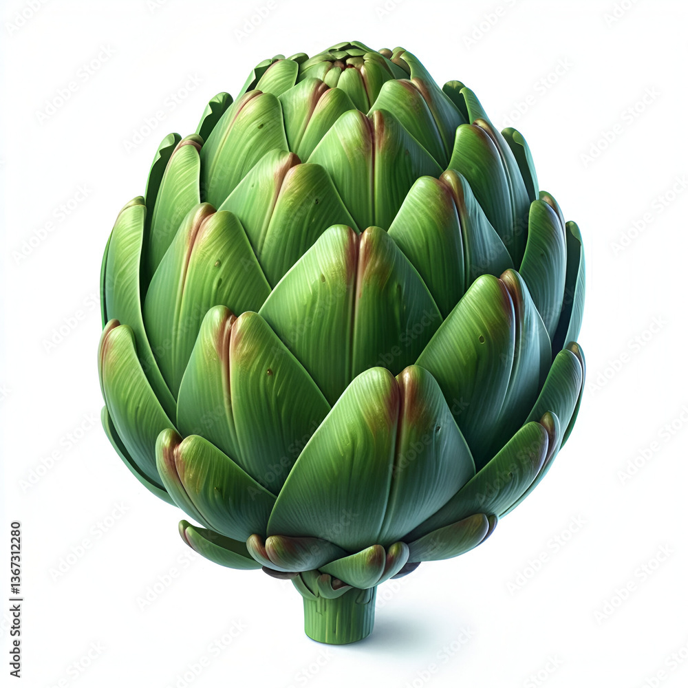 Obraz premium Artichoke isolated on white background.