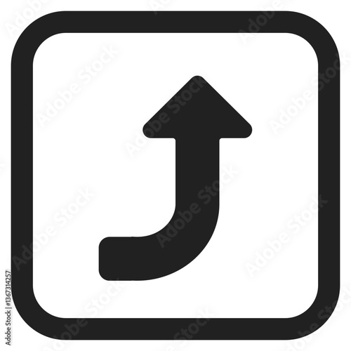 Right Up Arrow