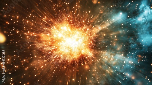 Wallpaper Mural A particle collision inside the Large Hadron Collider --ar 16:9 --v 6.1 Job ID: 70166041-b580-4780-b869-653823abb606 Torontodigital.ca