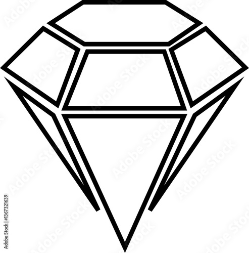 Diamond icon set. Big collection quality . Linear style and silhouette. Royal icons collection symbolizing premium products or services with transparent background