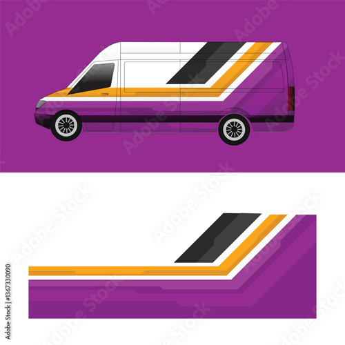 vector design decal wrap body car van cargo company delivery
