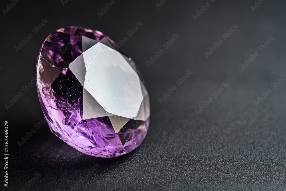 Natural amethyst on black background with copy space for your text. Natural amethyst on black background with copy space for your text.