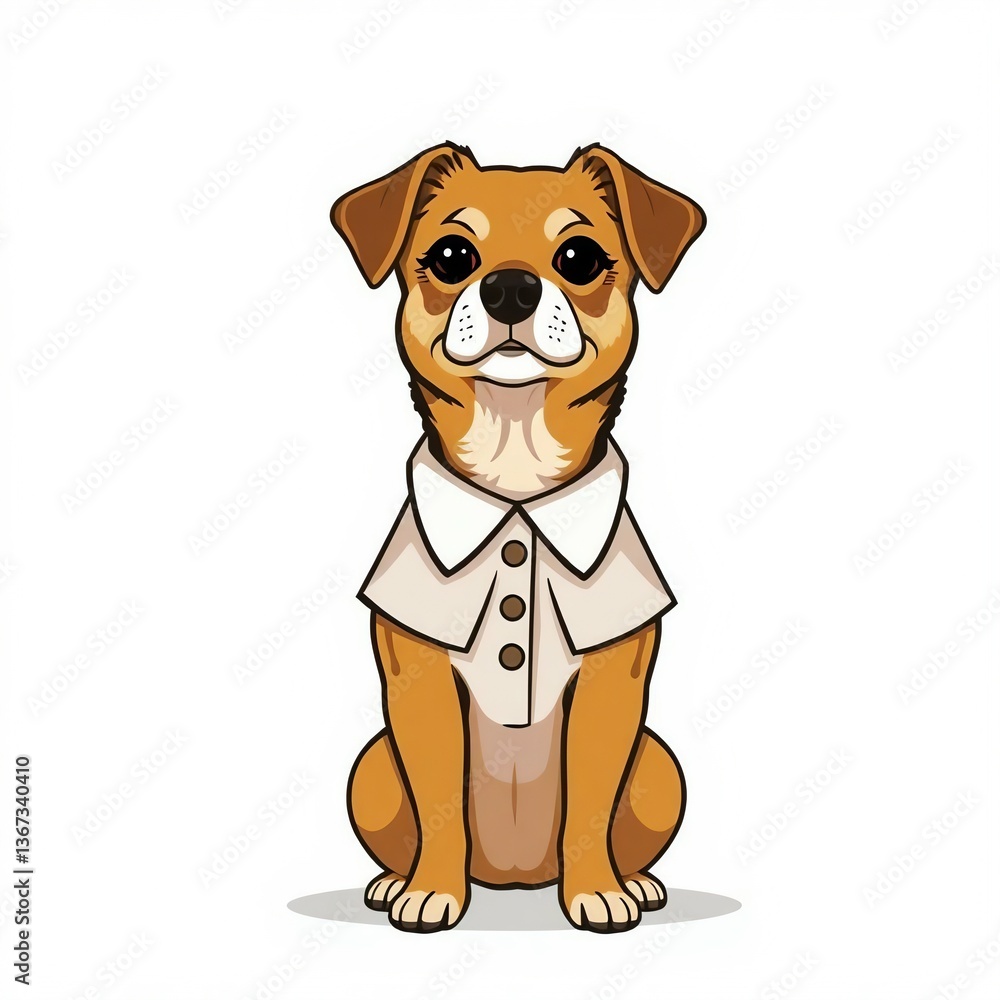 Fototapeta premium dog with dress