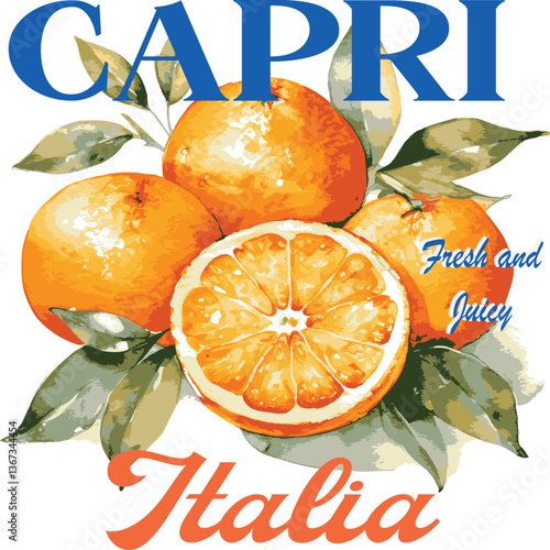 Oranges Trending Lemon citrus orange clementine italia italy LA Fashion juicy fruit vintage retro Amalfi Tee t-shirt logo slogan graphic artwork typography tote badge emblem crest Malibu fashion euro