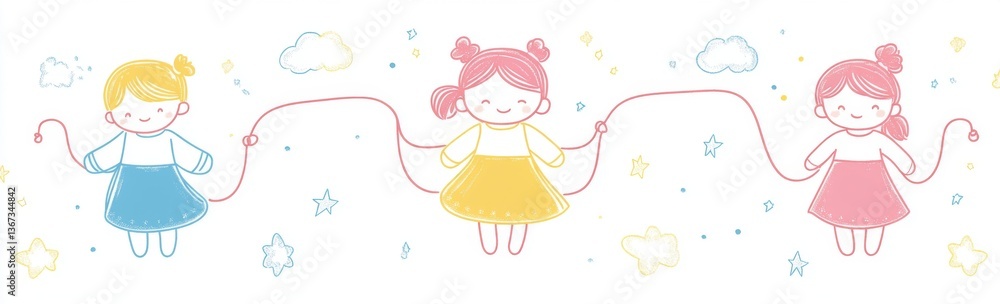 Happy children enjoying various activities. A set of colorful, up-to-date illustrations Happy children enjoying various activities. A set of colorful, up-to-date illustrations