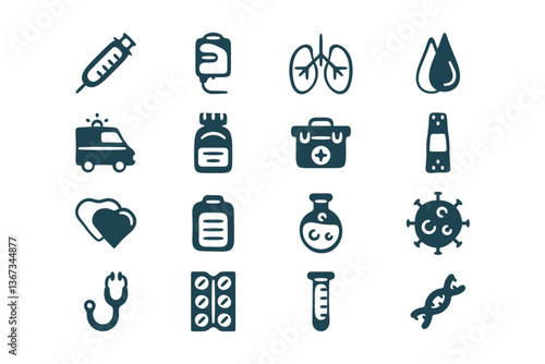 Medical and Health Icons Set