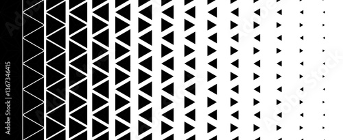 Gradient Muster mit Dreiecken