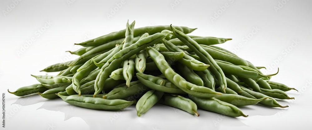 Fototapeta premium Fresh Green Beans Pile
