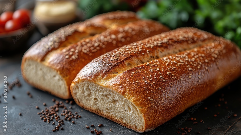 hearty tombul esmer bread with a rustic brown crust,soft flavorful interior perfect for healthy meals sandwiches or breakfast spreads hearty tombul esmer bread with a rustic brown crust,soft flavorful interior perfect for healthy meals sandwiches or breakfast spreads