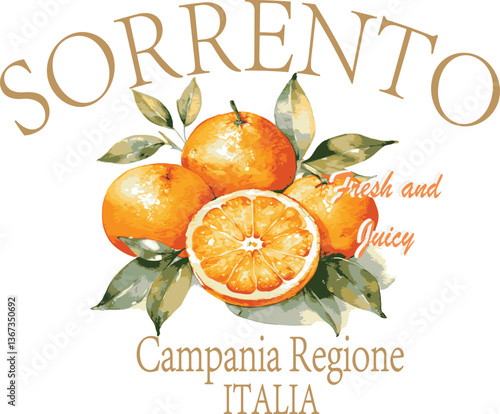 Oranges Trending Lemon citrus orange clementine italia italy LA Fashion juicy fruit vintage retro Amalfi Tee t-shirt logo slogan graphic artwork typography tote badge emblem crest Malibu fashion euro