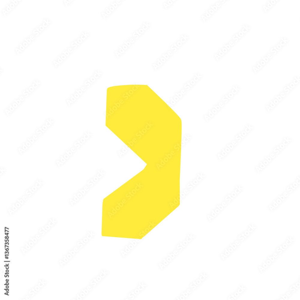 Fototapeta premium yellow abstract shape